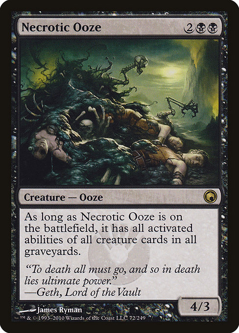 Necrotic Ooze - Scars of Mirrodin Rare Card