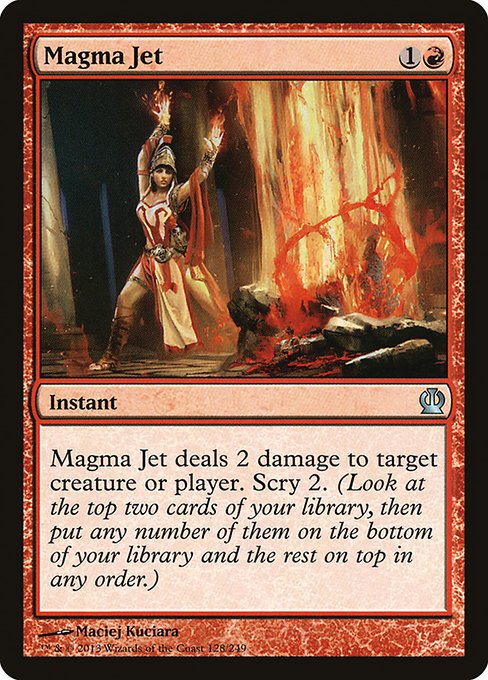 Magma Jet - Theros Uncommon Card