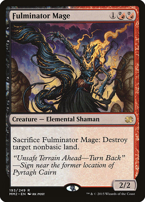 Fulminator Mage - Modern Masters 2015 Rare Card