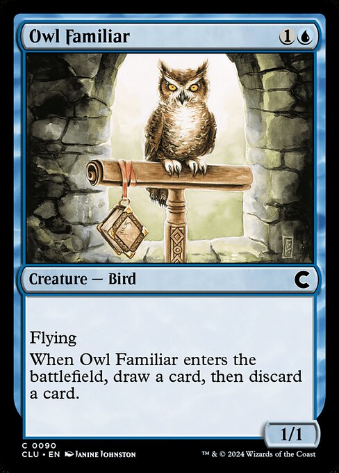 Owl Familiar - Ravnica: Clue Edition Common Card