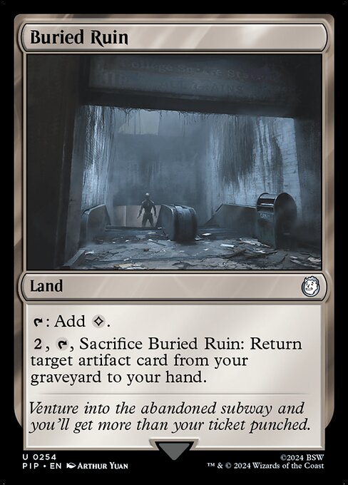 Buried Ruin - Fallout Uncommon Card