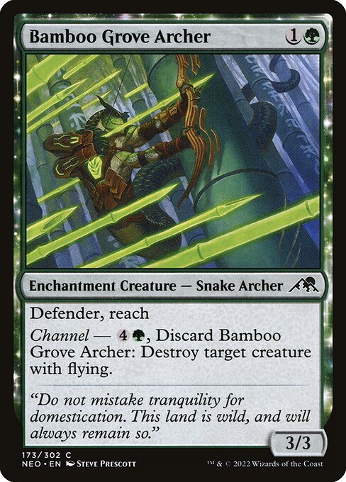 Bamboo Grove Archer - Kamigawa: Neon Dynasty Common Card