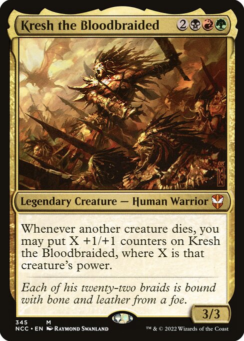 Kresh the Bloodbraided - New Capenna Commander Mythic Card
