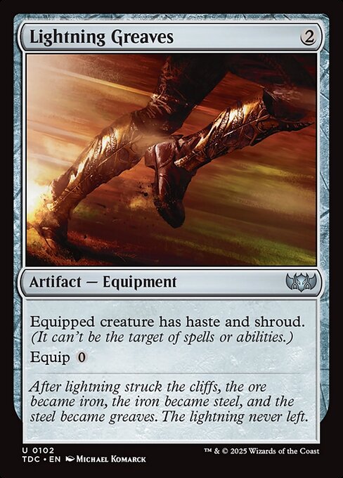 Lightning Greaves - Tarkir: Dragonstorm Commander Uncommon Card