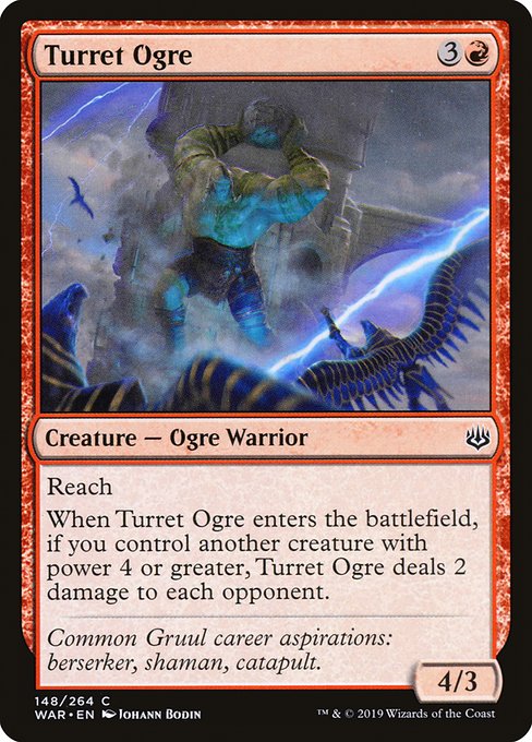 Turret Ogre - War of the Spark Common Card