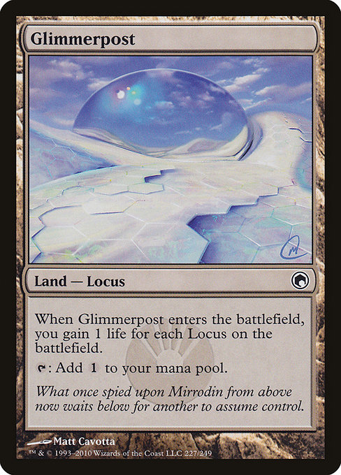 Glimmerpost - Scars of Mirrodin Common Card