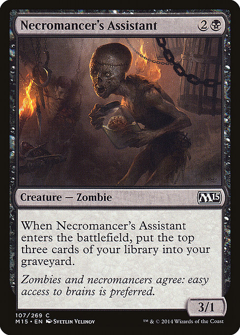 Necromancer's Assistant - Magic 2015 Common Card