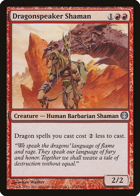 Dragonspeaker Shaman - Duel Decks: Knights vs. Dragons Uncommon Card
