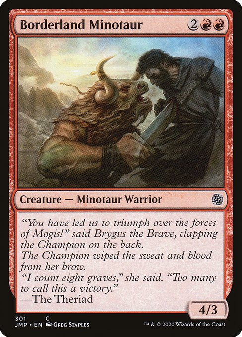 Borderland Minotaur - Jumpstart Common Card