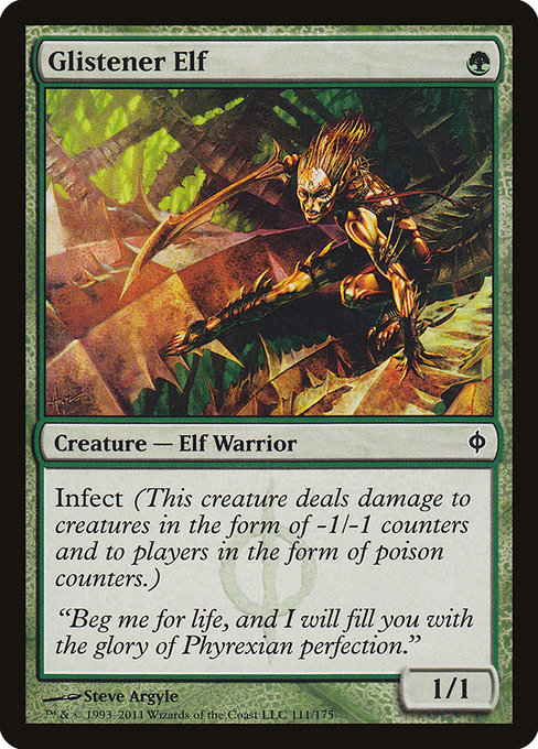 Glistener Elf - New Phyrexia Common Card