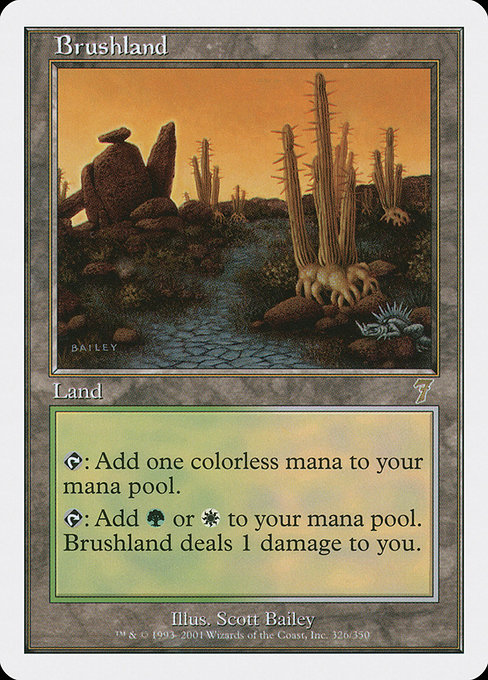 Brushland - Seventh Edition Rare Card