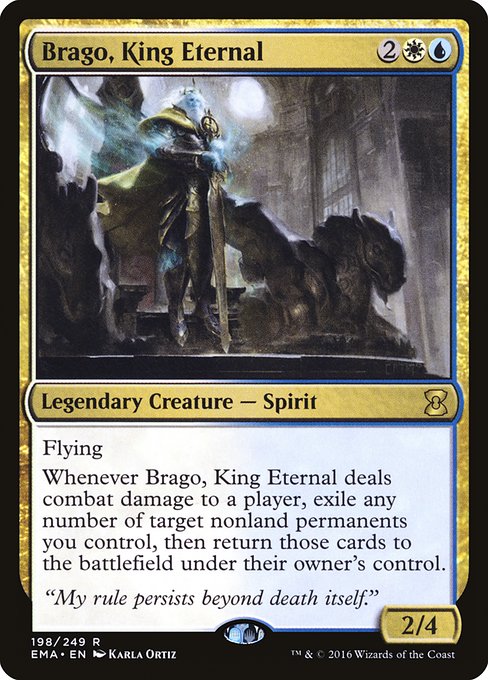 Brago, King Eternal - Eternal Masters Rare Card