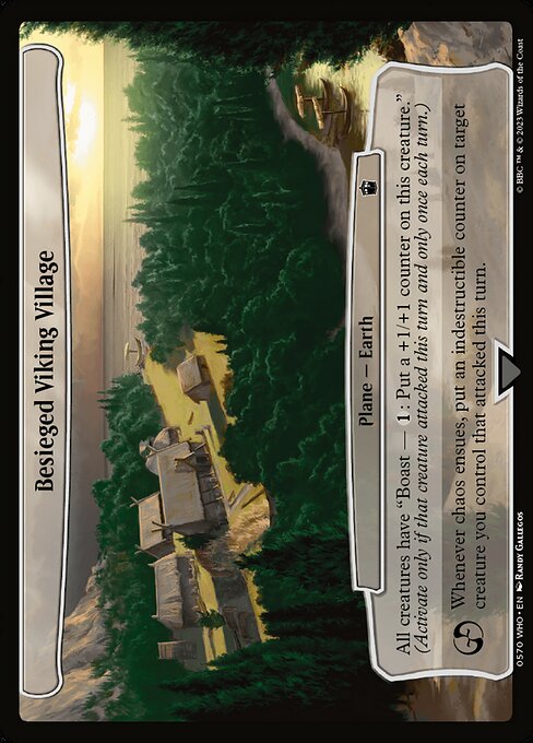 Besieged Viking Village - Doctor Who Common Card