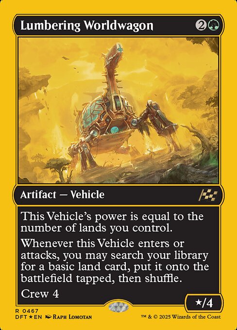 Lumbering Worldwagon - Aetherdrift Rare Card
