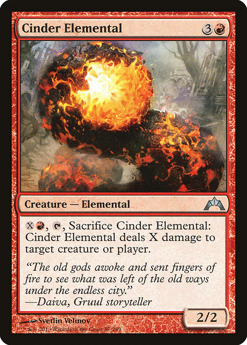 Cinder Elemental - Gatecrash Uncommon Card