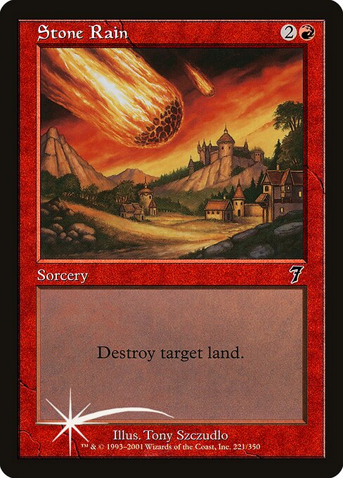 Stone Rain - Seventh Edition Common Card
