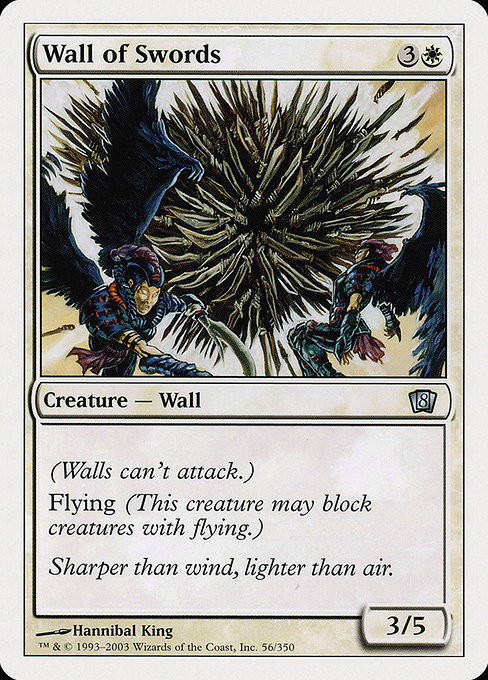 Wall of Swords - Eighth Edition Uncommon Card