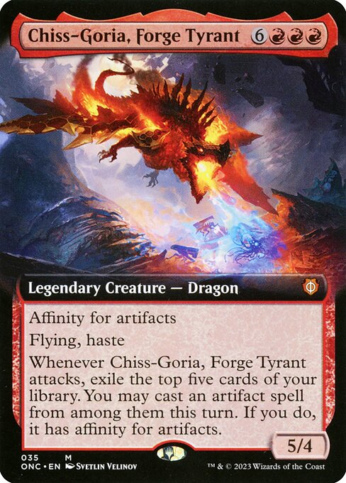 Chiss-Goria, Forge Tyrant - Phyrexia: All Will Be One Commander Mythic Card