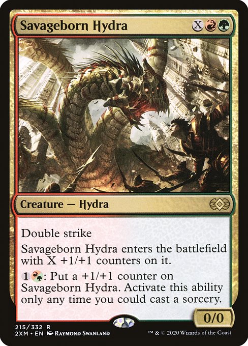 Savageborn Hydra - Double Masters Rare Card