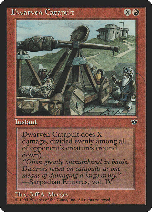 Dwarven Catapult - Fallen Empires Uncommon Card