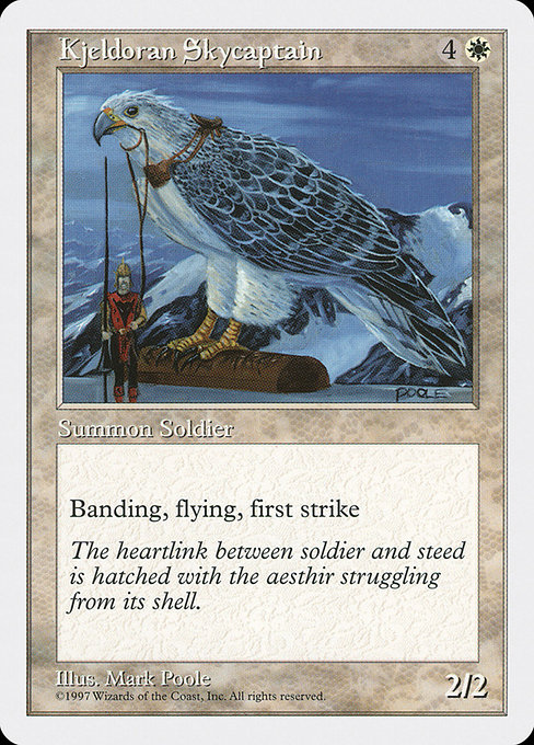 Kjeldoran Skycaptain - Fifth Edition Uncommon Card