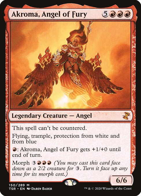 Akroma, Angel of Fury - Time Spiral Remastered Mythic Card