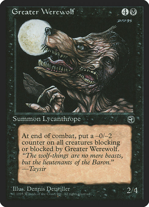 Greater Werewolf - Homelands Common Card