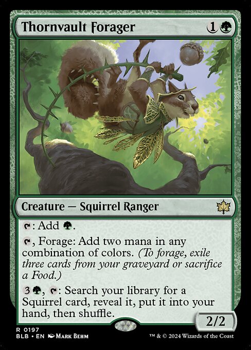 Thornvault Forager - Bloomburrow Rare Card