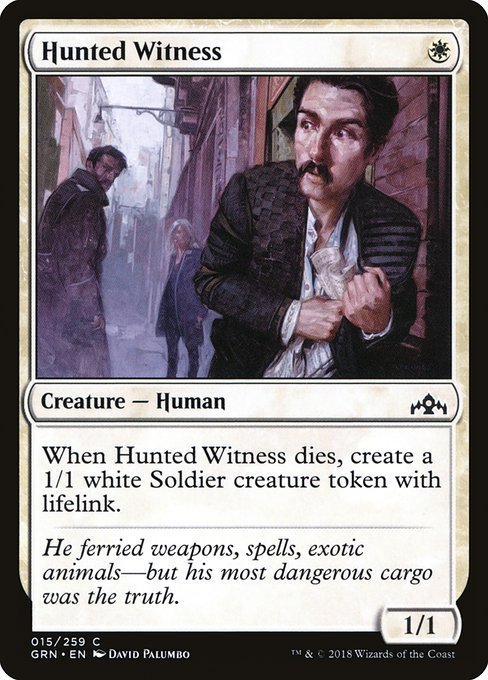 Hunted Witness - Guilds of Ravnica Common Card