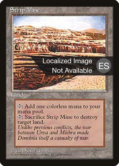 Strip Mine - Fourth Edition Foreign Black Border Uncommon Card