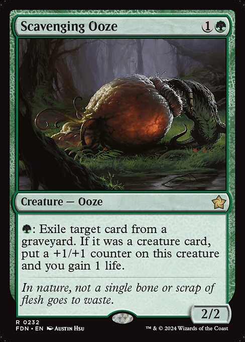 Scavenging Ooze - Foundations Rare Card