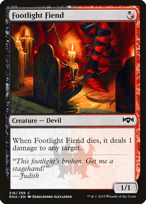 Footlight Fiend - Ravnica Allegiance Common Card