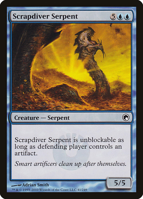 Scrapdiver Serpent - Scars of Mirrodin Common Card