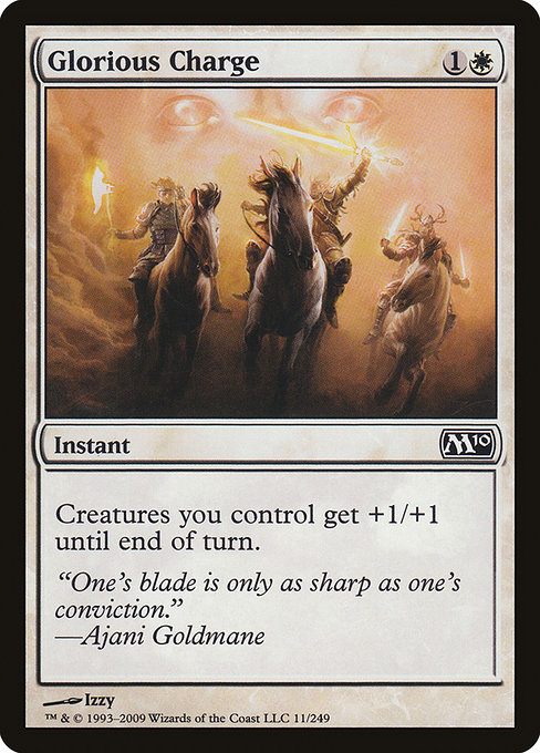 Glorious Charge - Magic 2010 Common Card