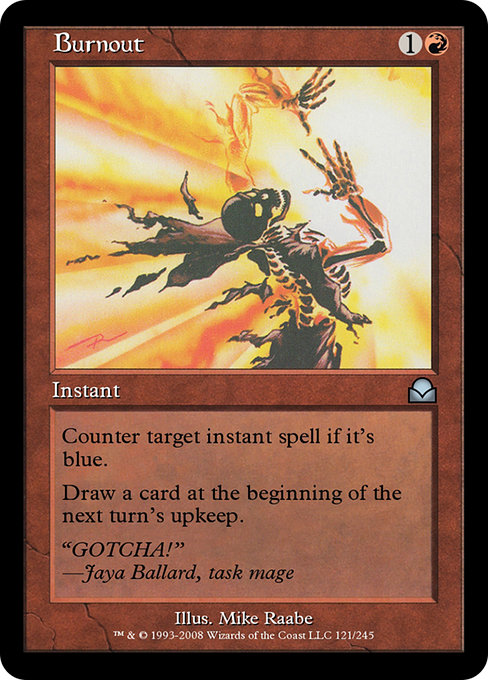 Burnout - Masters Edition II Uncommon Card