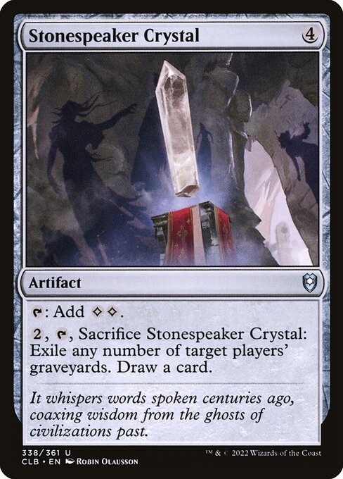 Stonespeaker Crystal - Commander Legends: Battle for Baldur's Gate Uncommon Card