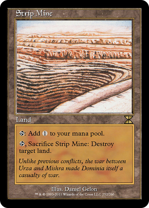 Strip Mine - Masters Edition IV Rare Card