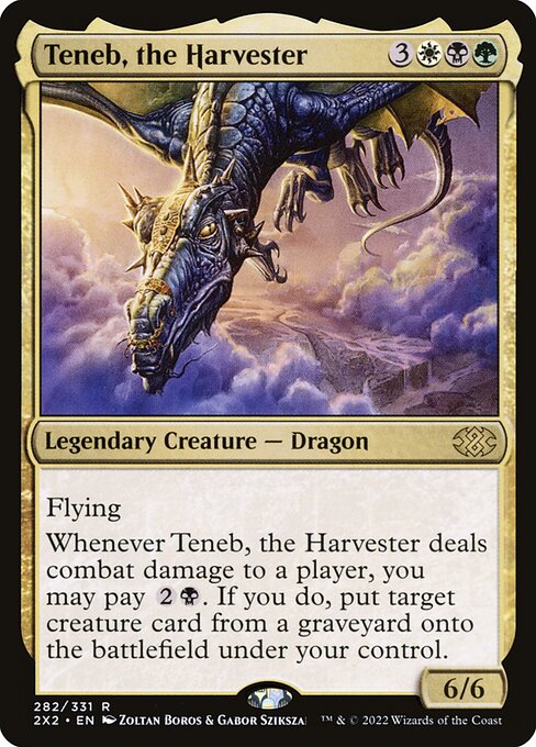 Teneb, the Harvester - Double Masters 2022 Rare Card