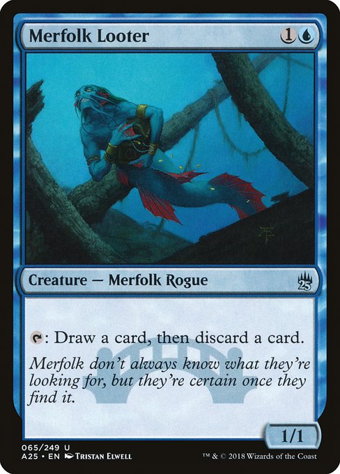 Merfolk Looter - Masters 25 Uncommon Card