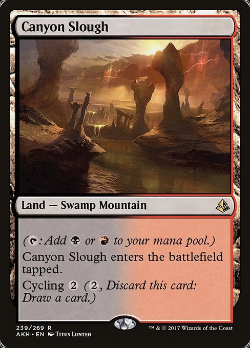 Canyon Slough - Amonkhet Rare Card