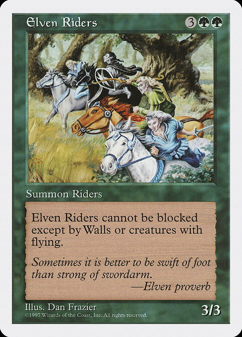 Elven Riders - Fifth Edition Uncommon Card