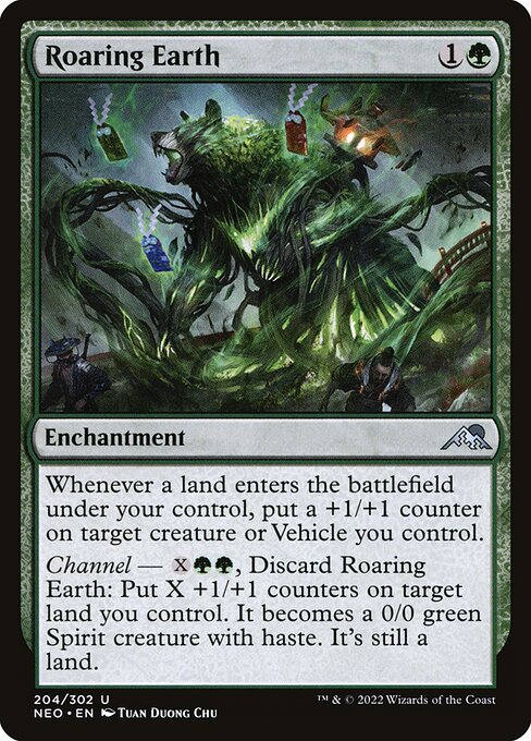 Roaring Earth - Kamigawa: Neon Dynasty Uncommon Card