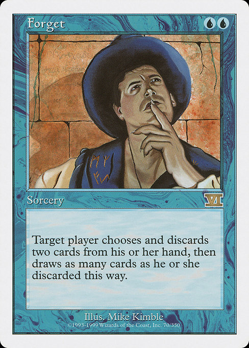Forget - Classic Sixth Edition Rare Card