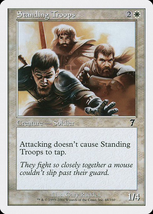 Standing Troops - Seventh Edition Common Card