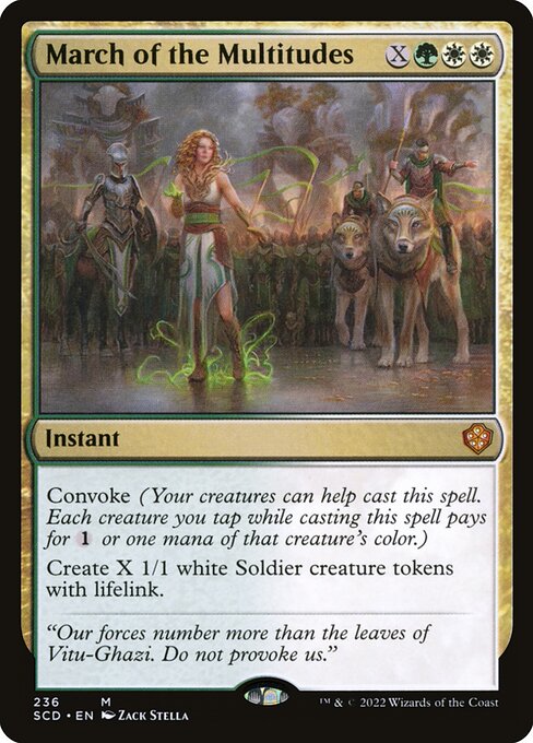March of the Multitudes - Starter Commander Decks Mythic Card