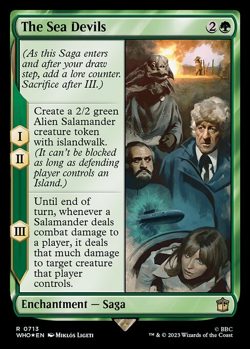 The Sea Devils - Doctor Who Rare Card