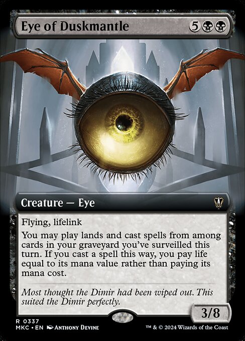 Eye of Duskmantle - Murders at Karlov Manor Commander Rare Card