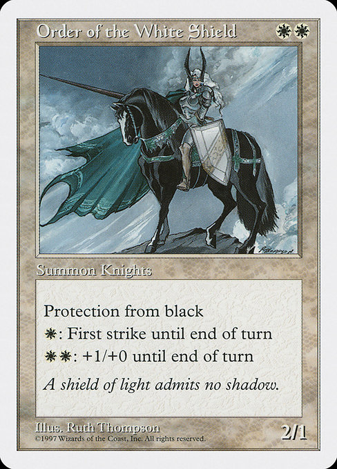 Order of the White Shield - Fifth Edition Uncommon Card