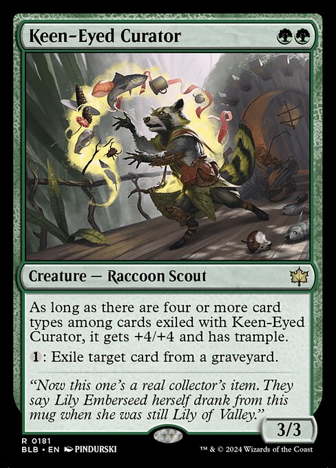 Keen-Eyed Curator - Bloomburrow Rare Card