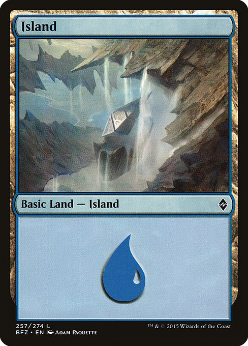 Island - Battle for Zendikar Common Card